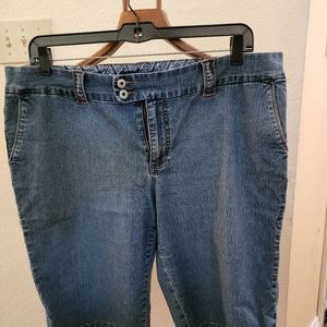 Avenue Jeans Women's Blue Denim Cotton Polyester Spandex  Bermuda  Shorts 18